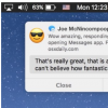 如何在Mac上通过通知回复消息