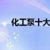 化工泵十大品牌排行榜 化工泵十大名牌
