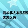 清华北大本科互选课程表是怎么回事 清华北大本科互选课程表怎么选