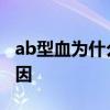 ab型血为什么叫贵族血 ab型血是贵族血的原因