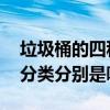 垃圾桶的四种分类分别是什么 垃圾桶的四种分类分别是哪几种