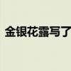 金银花露写了什么书 金银花露作者在哪写文