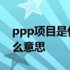 ppp项目是什么意思 建设工程ppp项目是什么意思