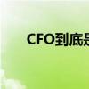 CFO到底是什么职位 CFO是什么职位