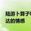 陆游卜算子咏梅思想感情 卜算子咏梅陆游表达的情感