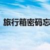 旅行箱密码忘了怎么办 旅行箱密码怎么重置