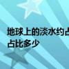 地球上的淡水约占地球上的总水量的百分之几 地球上的淡水占比多少