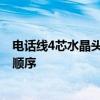 电话线4芯水晶头接法顺序是怎样的 四芯电话线水晶头接法顺序 