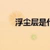 浮尘层是什么意思 扬尘层是什么意思