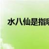 水八仙是指哪八仙 水八仙是指哪八仙苏州