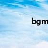 bgm什么意思 bgm的意思