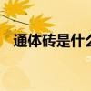 通体砖是什么意思 通体砖到底是什么意思