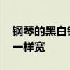 钢琴的黑白键宽度一样吗 钢琴黑白键是不是一样宽