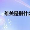 雄关是指什么关 雄关漫道雄关是指什么关