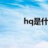 hq是什么意思 hq的意思是什么