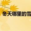 冬天哪里的雪景好看 国内什么地方适合看雪
