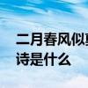 二月春风似剪刀的全诗 二月春风似剪刀的全诗是什么