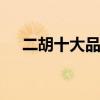 二胡十大品牌排行榜 二胡品牌的排行榜