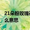 21朵粉玫瑰花语是什么 21朵粉玫瑰花语是什么意思