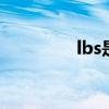 lbs是什么意思 lbs是什么