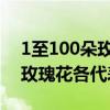 1至100朵玫瑰花各代表什么意思 1到100朵玫瑰花各代表的意思