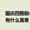 国庆四胞胎名字分别是什么 国庆四胞胎名字有什么寓意