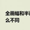 全画幅和半画幅的区别 全画幅和半画幅有什么不同