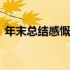 年末总结感慨的唯美句子 年末总结感慨句子