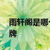 雨轩阁是哪个的品牌 雨轩阁是属于哪个的品牌