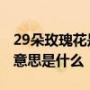 29朵玫瑰花是什么意思 29朵玫瑰花代表什么意思是什么
