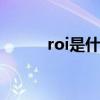 roi是什么意思 roi是指什么意思