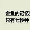金鱼的记忆只有七秒钟吗 金鱼的记忆是不是只有七秒钟
