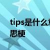 tips是什么意思梗 见男友的小tips是什么意思梗