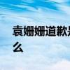 袁姗姗道歉是怎么回事 袁姗姗道歉缘由是什么