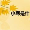 小寒是什么意思  小寒的意思是什么