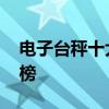 电子台秤十大品牌排行榜 电子台秤品牌排行榜