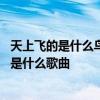 天上飞的是什么鸟儿还是云朵歌名 天上飞的是鸟儿还是云朵是什么歌曲 