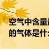 空气中含量最多的气体是什么气体 含量最多的气体是什么气体