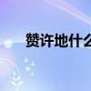 赞许地什么填动作词语（赞许地什么）