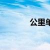 公里单位是什么（公里单位）