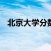 北京大学分数线2019（北京大学 分数线）