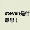 steven是什么意思网络用语（steven是什么意思）