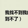 我找不到我的洋娃娃了的英文（我找不到 我到不了）