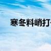 寒冬料峭打一动物（寒冬料峭打一生肖）