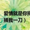 爱情就是你捅我一刀我捅你一刀（爱情就是你捅我一刀）