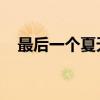 最后一个夏天王涵（最后一个夏天 歌词）