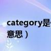 category是什么意思中文（category是什么意思）