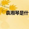 袁湘琴是什么性格（袁湘琴是什么星座）