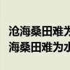 沧海桑田难为水除却巫山不是云什么意思（沧海桑田难为水）