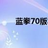 蓝拳70版本加点（蓝拳85刷图加点）